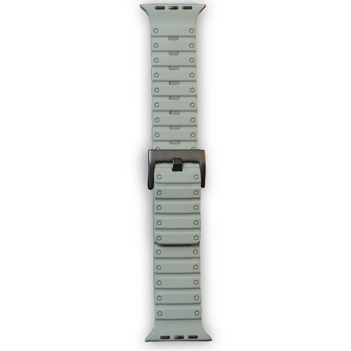 Apple Watch 42mm Magnus Mıknatıslı Silikon Kordon - Gri