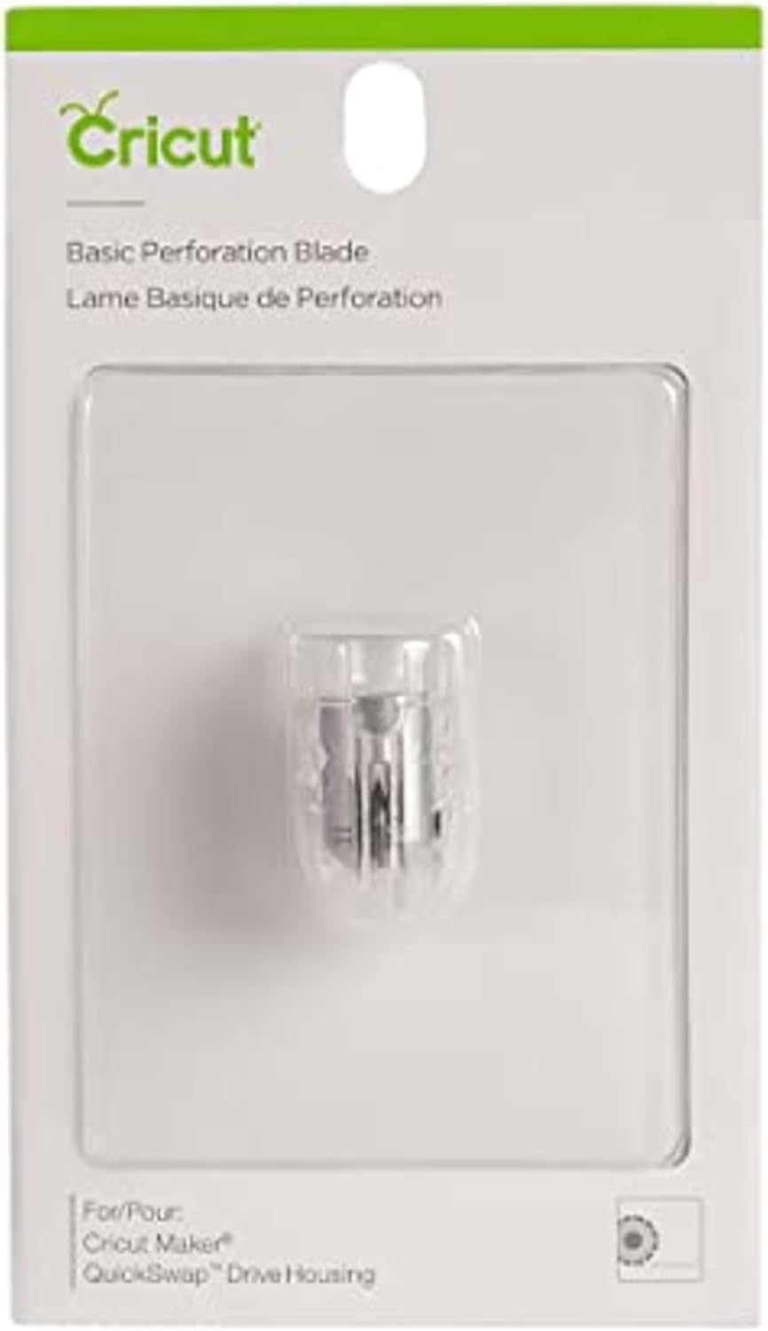 Temel Perforasyon Bıçağı, 2.5 mm Diş / 0.5 mm Aralıklı Kesme Bıçağı, Kağıt, Karton ve Daha Fazlasını Hassasiyetle Keser, Özel El Sanatları İçin, Maker Kesme Makinesi ile Uyumludur, Gümüş