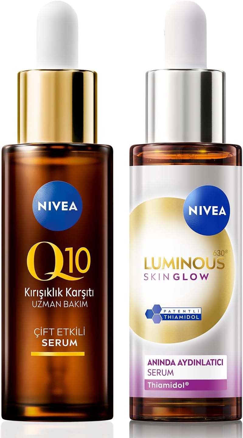 Luminous630 Skin Glow Anında Aydınlatıcı Cilt Bakım Serumu 30ml ve Q10 Kırışıklık Karşıtı Serum 30ml