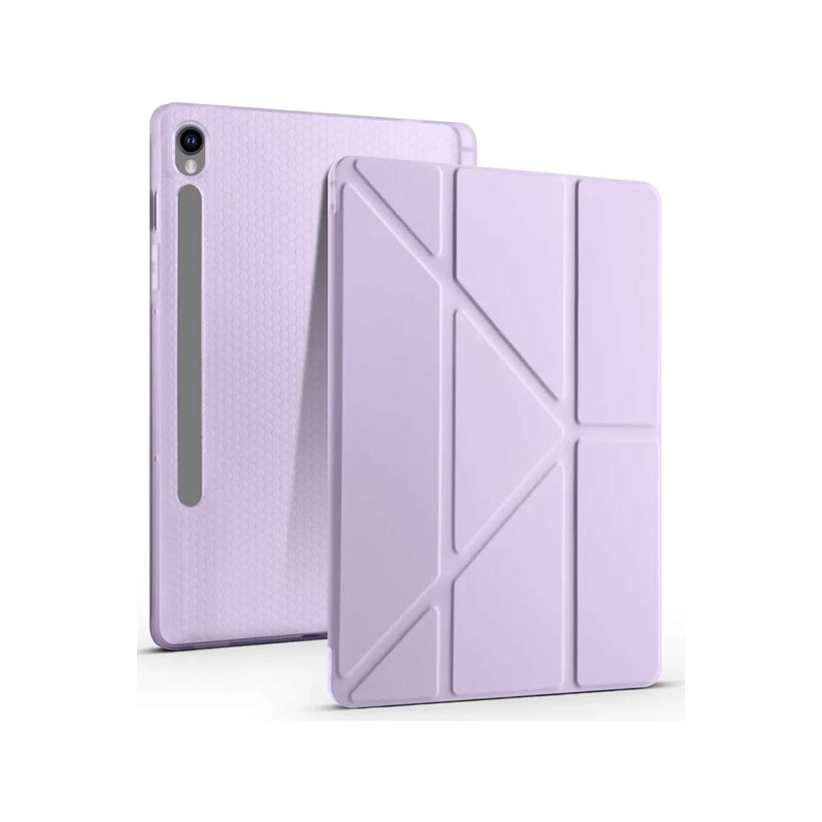 Samsung Galaxy Tab S10 FE Plus 13.1 Kalemlikli Mars Tablet Kılıfı - Lila