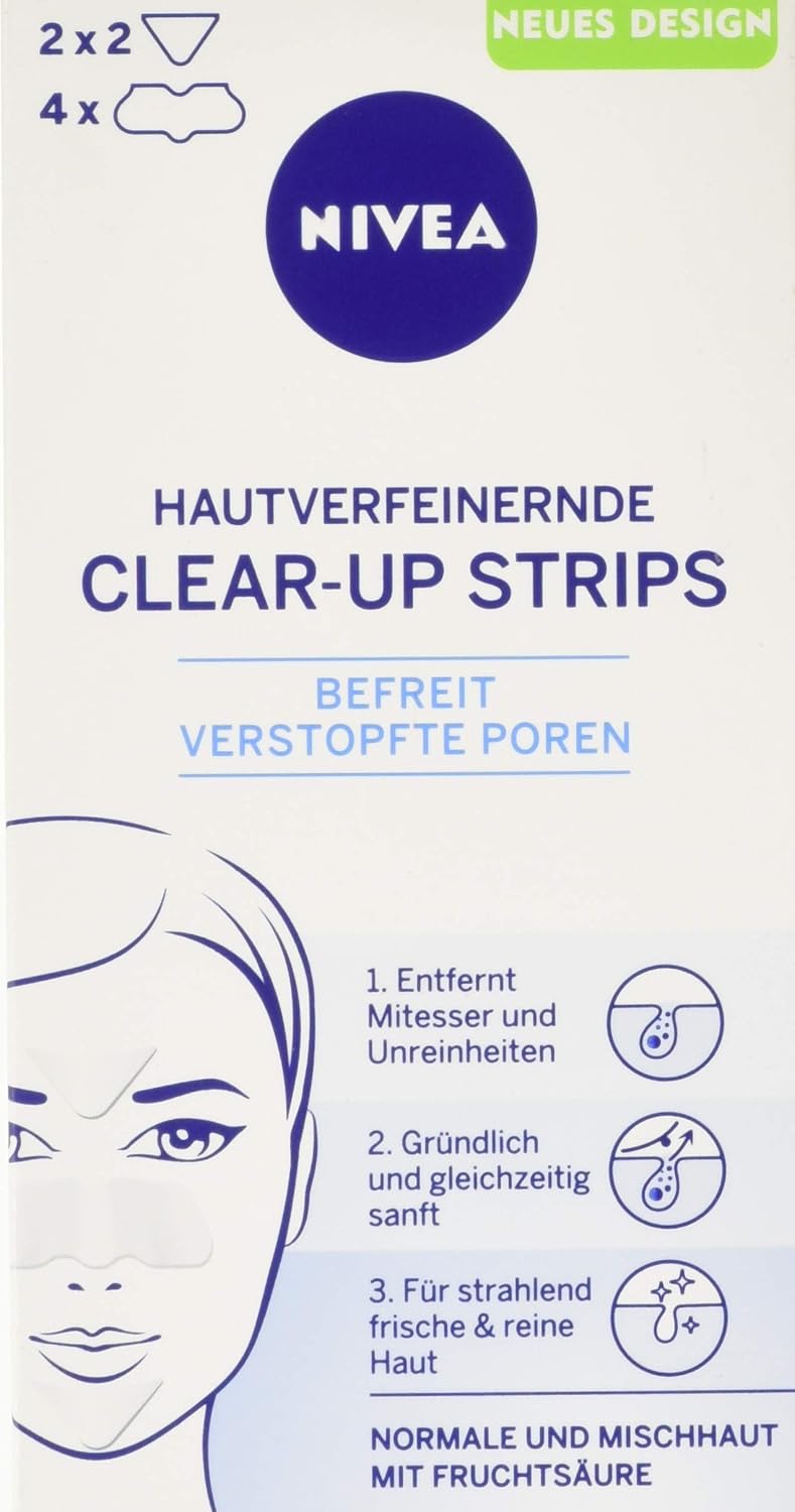 Nivea Visage Hautverfeinerndes Clear Up Strips 6 şerit Nivea