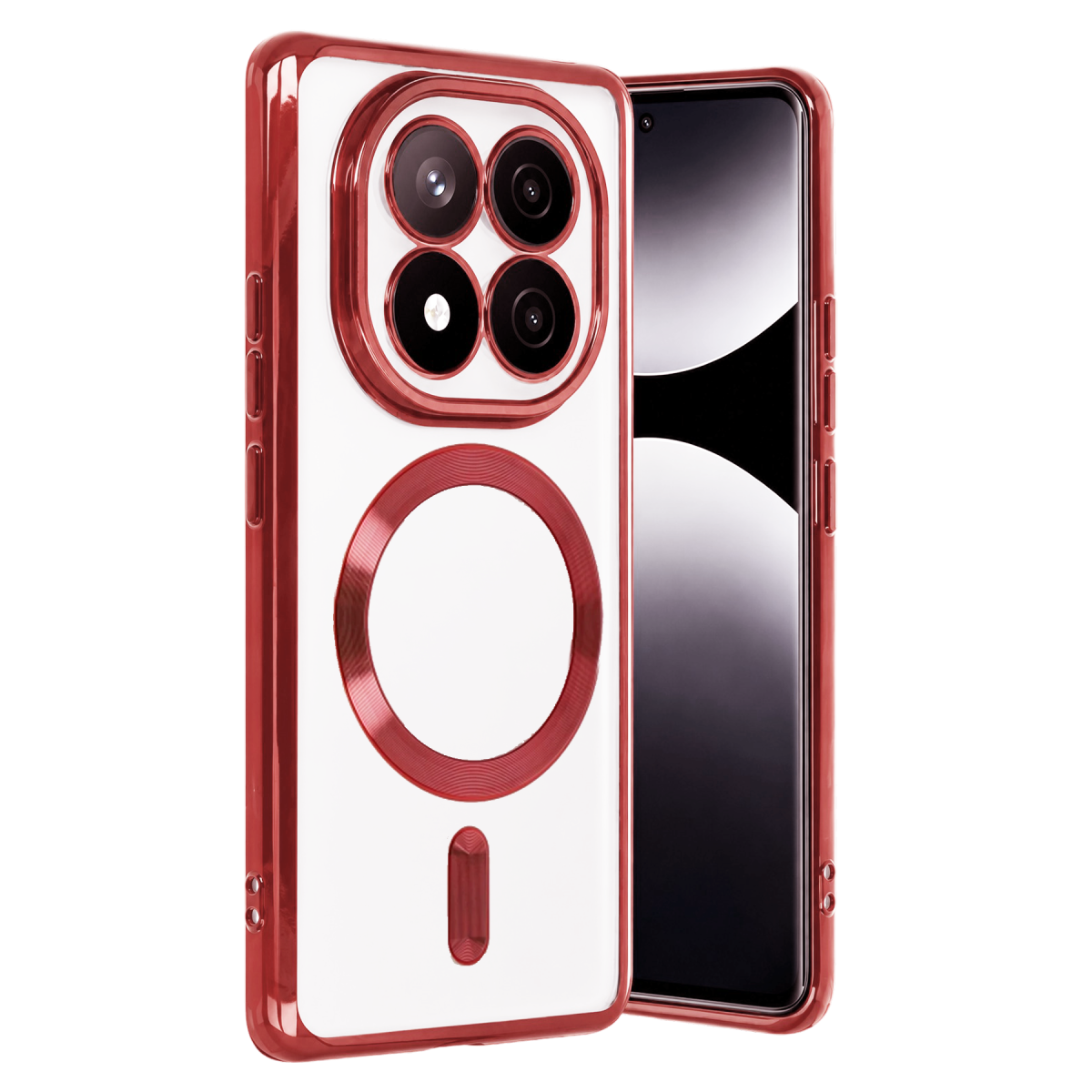 Xiaomi Redmi Note 15 Pro Plus 5G Kross Magneticsafe Kapak - Kırmızı