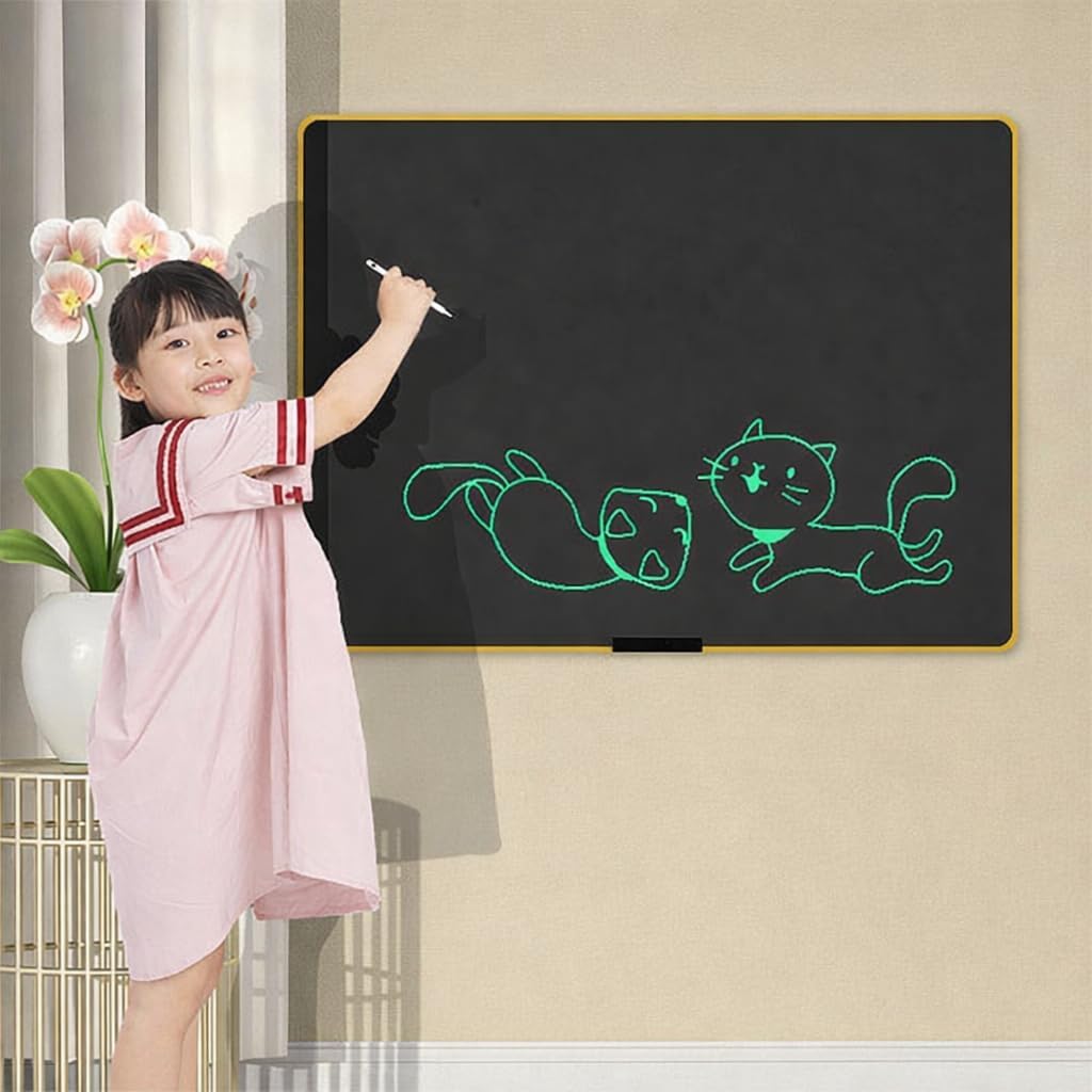 Yazı Tableti XXL Büyük Boy 40 inç LCD Çift Taraflı, Yetişkinler ve 3+ Çocuklar için Yazı Tahtası, Çizim Yazma Karalama Tahtaları, Eğitim Öğrenme Aracı için 80 x 60 cm | XLB-40 (40 inç)