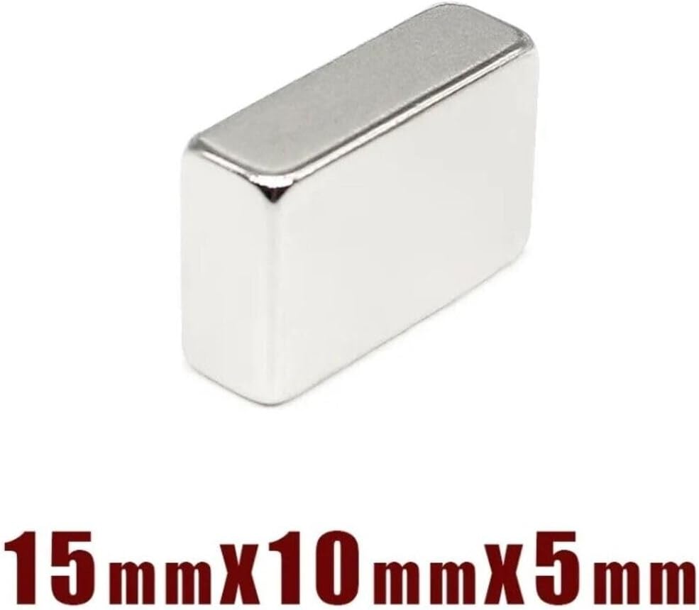 10 Adet Köşeli Neodyum Mıknatıs Mgnet 15 Mm X 10 Mm X 5 Mm