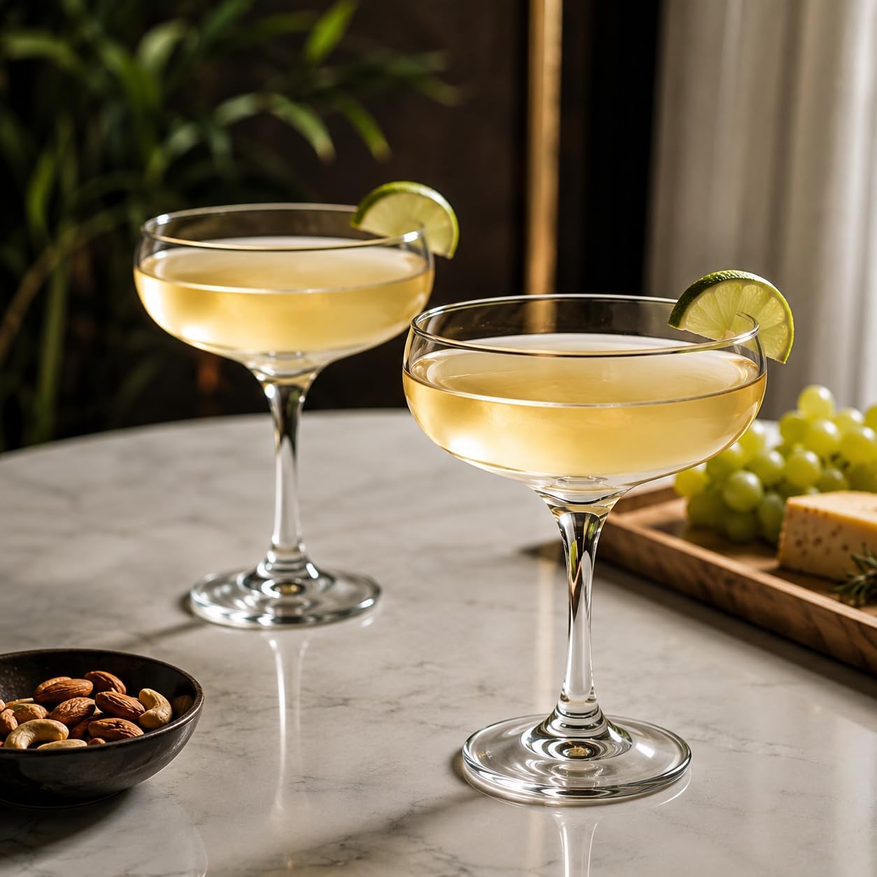 Margarita Bardağı Seti, Şeffaf Cam, 2'li Kokteyl Kadehi Martini Bardağı Bulaşık Makinasında Yıkanabilir Dayanıklı Cam Daiqivi Frozen Sunumlar
