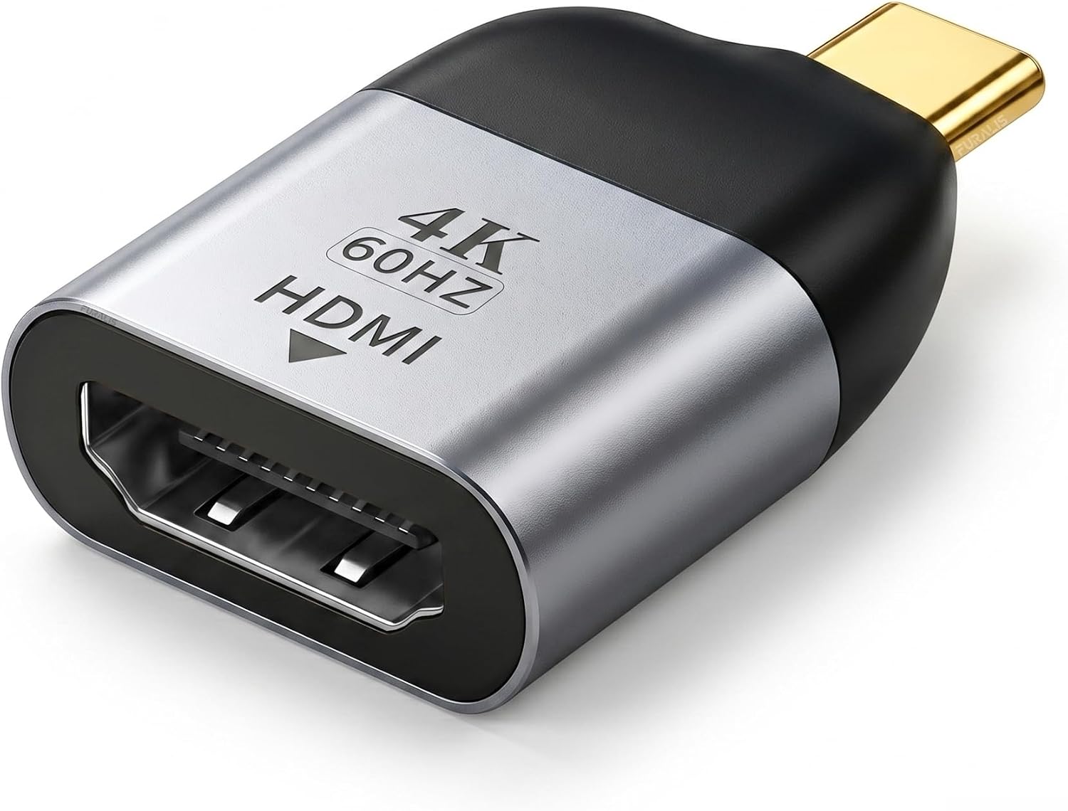 Type-C to HDMI 2.0 Çevirici Mini Adaptör - 4K'ya Kadar Destek - USB-C'den Hdmi Görüntü Dönüştürücü - Alüminyum Gövde - Laptop Tablet Telefon Uyumlu - Tak Çalıştır