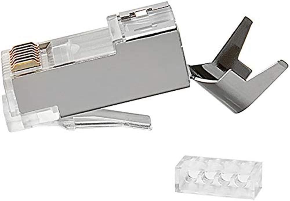 4229 Cat7 Rj45 İnternet Patch Kablo Ucu Konnektör Jak, 10'lu