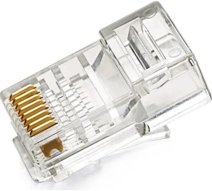 Cat 5 Cat 6 Rj45 Konnektör Jack 100 Adet