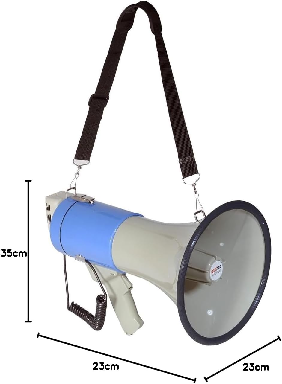 Lastvoice MGF-220USB-BT Şarjlı Bluetooth Usb EL Megafonu 220 WATT Usb Siren Mike Askı