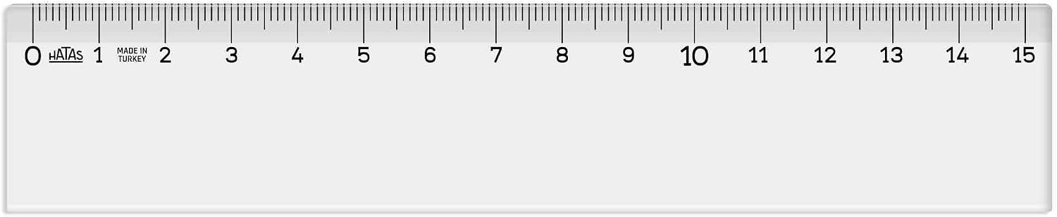 Şeffaf Cetvel 15cm