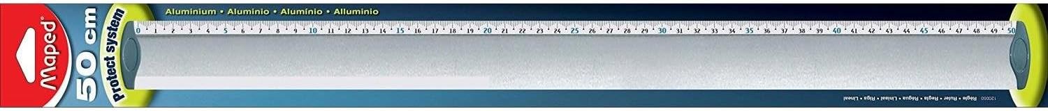 Ofis Ve Kirtasiye 120050 Alüminyum Cetvel, 50 cm