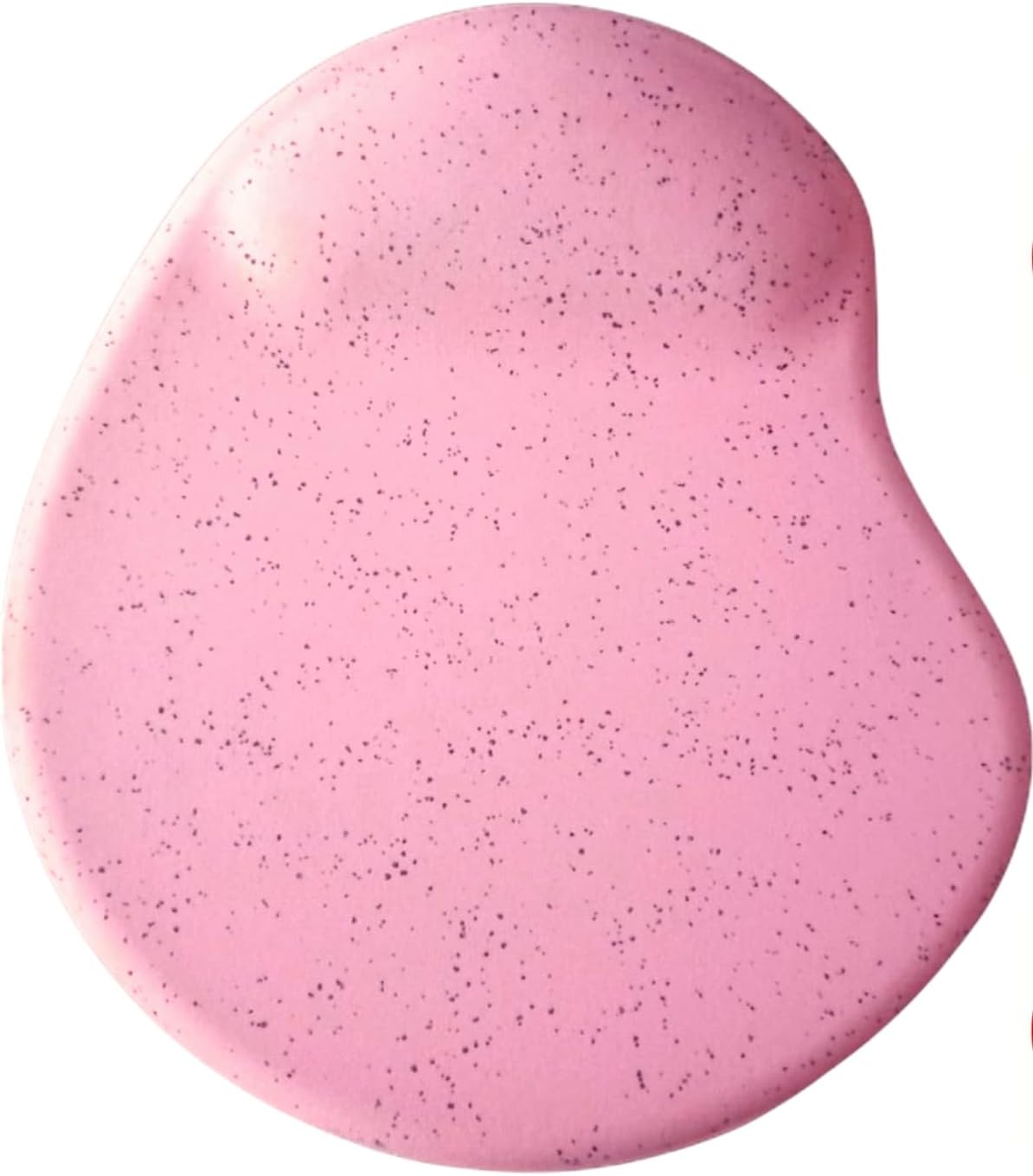 Oval Bilek Destekli Kum Desen Tip Kaymaz Taban Optik Bilgisayar Notebook Mouse Pad Maus Pad 17,5x21,5cm (Pembe)