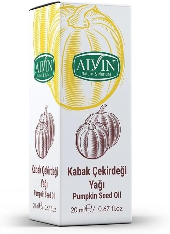Kabak Çekirdeği Yağı, Soğuk Sıkım,Yüzde Yüz Saf ve Doğal, 20 ml