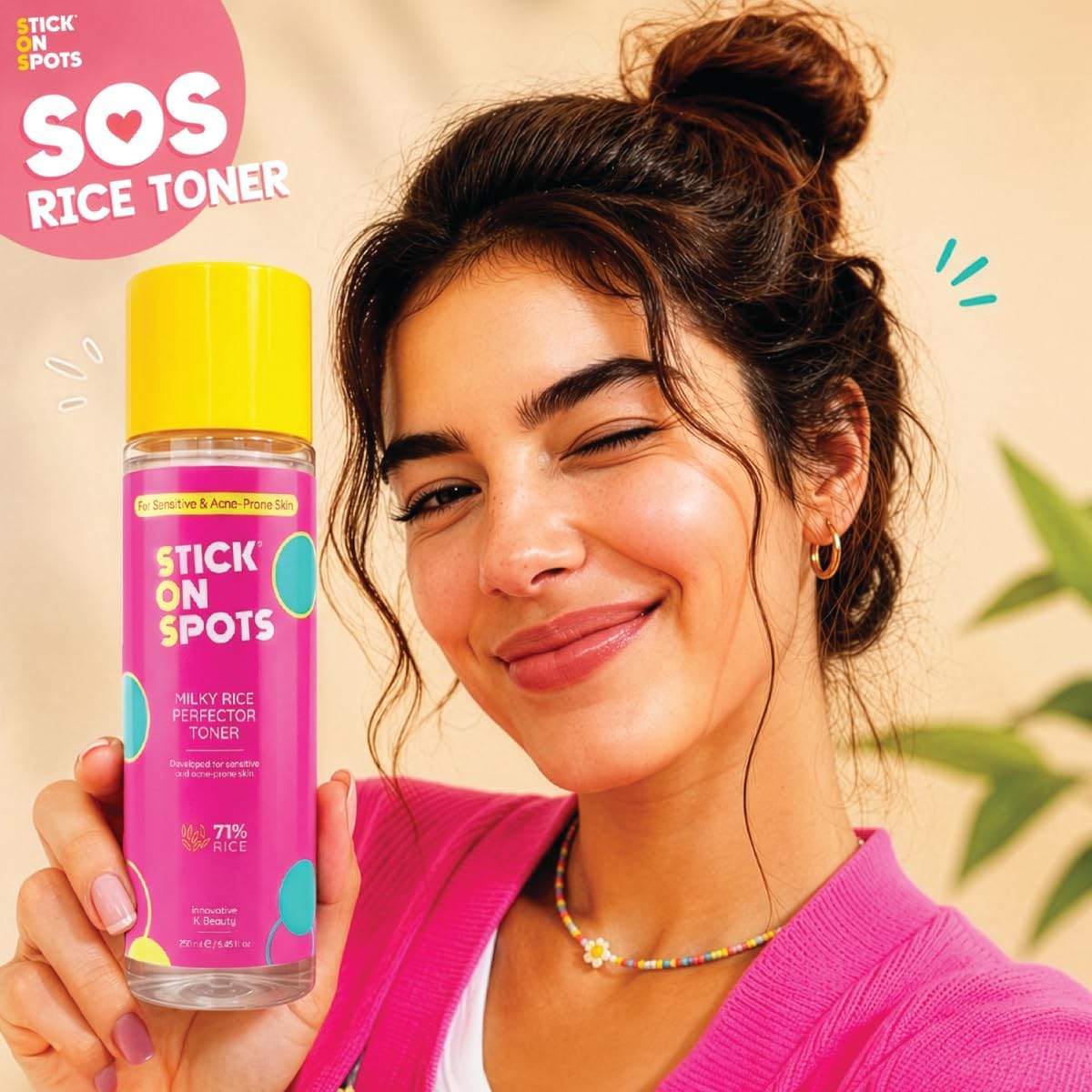 SOS Milky Rice Perfector Toner 250 ml - Işıltı Veren %71 Pirinç Özlü Tonik