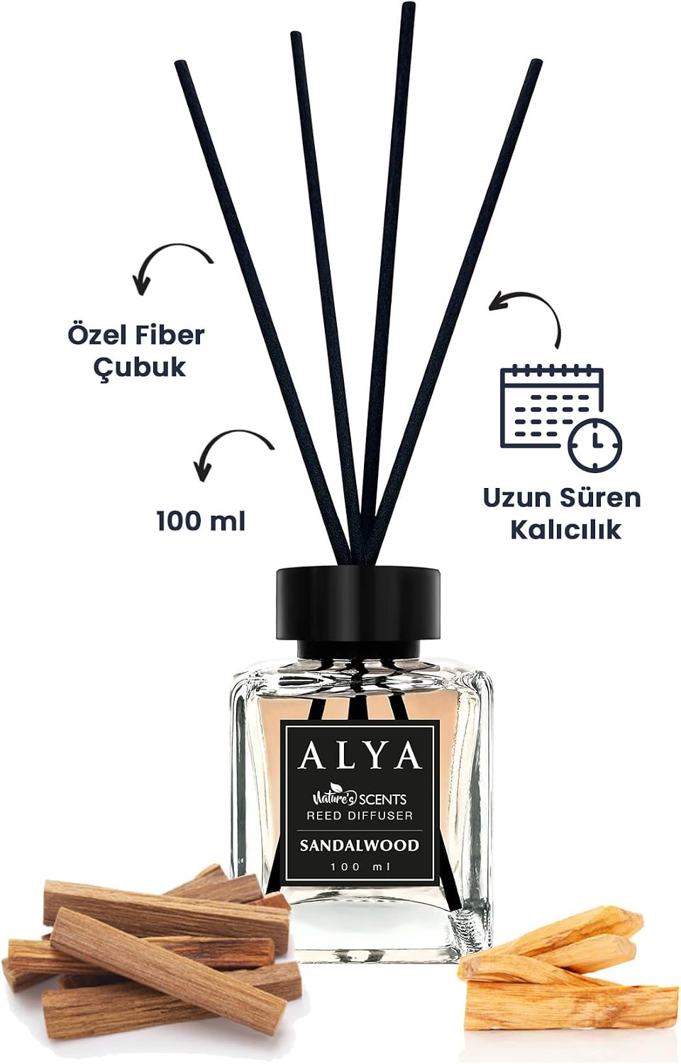 Nature's Scents Sandalwood Bambu Çubuklu Oda Kokusu - Sandal Ağacı Kokusu
