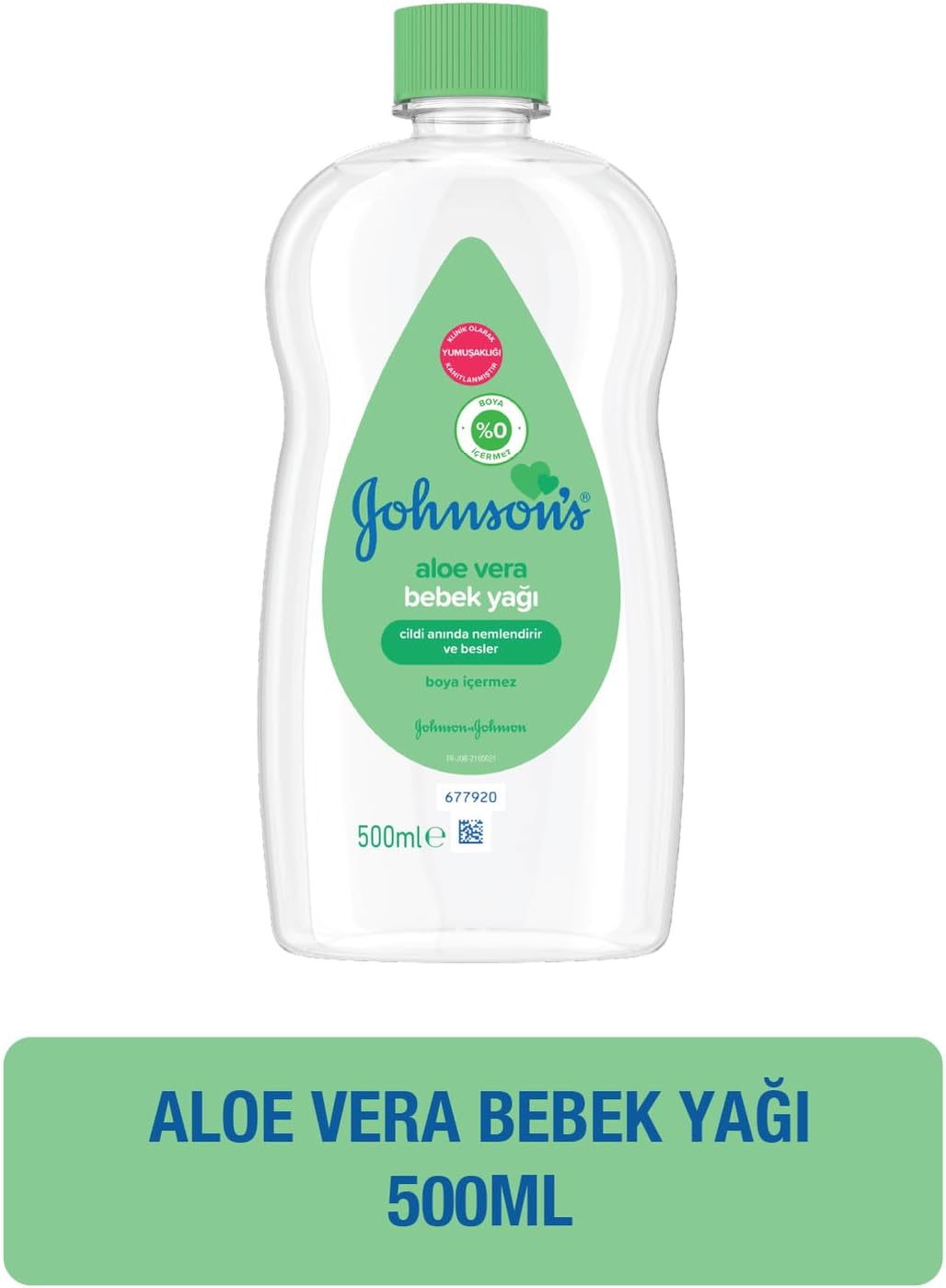 Johnson's Baby Nemlendirici ve Besleyici Aloe Vera Bebek Yağı 500 Ml