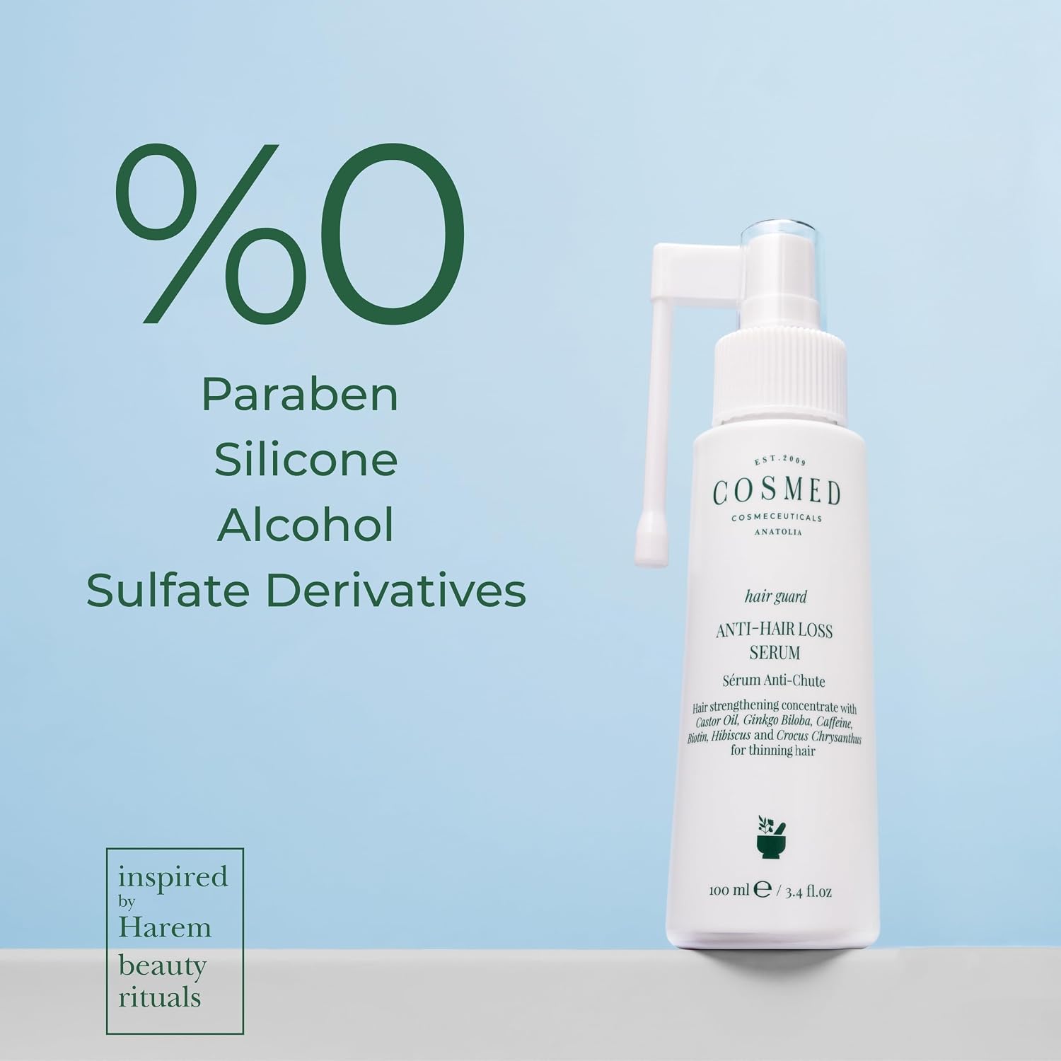 Cosmed Sülfatsız Tuzsuz Saç Dökülme Karşıtı Serum 100 ml