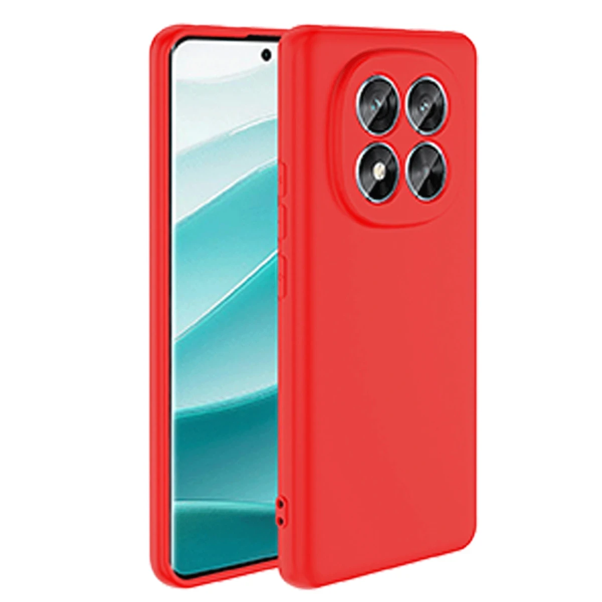 Xiaomi Redmi Note 14 Pro 5G Kılıf First Silikon - Kırmızı