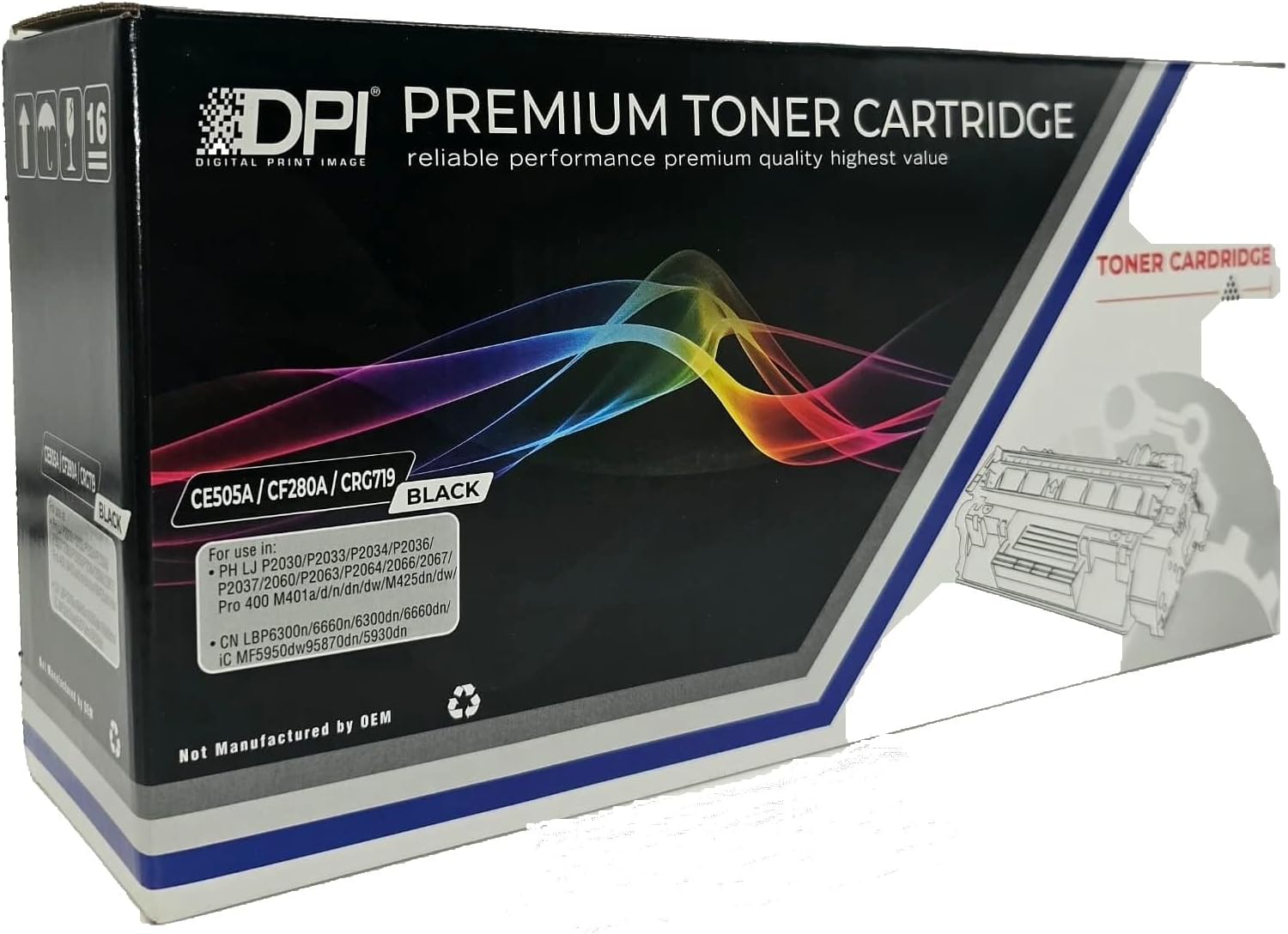 05A CE505A Çipli Muadil Toner cf280/719 LaserJet P2035N / P2035 /P2055 / P2055d / P2055dn