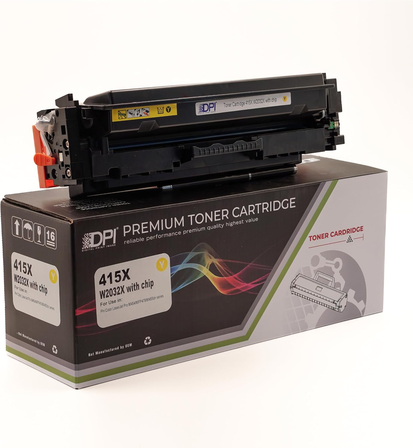 Dpi Toner"HP 415X-W2032X Muadil Toner ( Y ) M454DW/ M479FNW/ M479FDW - Çipli" YELLOW