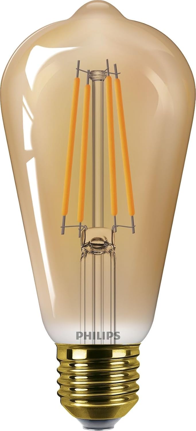 LEDclassic E27 lamba, altın, 40 W yerine geçer, sıcak beyaz (1800 Kelvin), dekoratif lamba