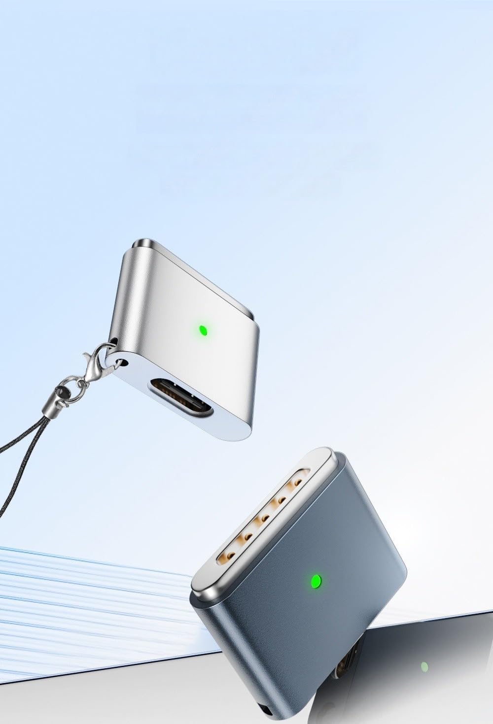 Type-C to MagSafe 3 İle Uyumlu Dönüştürücü | 140W Hızlı Şarj Destekli | MacBook İle Uyumlu Çevirici Gri SF-3