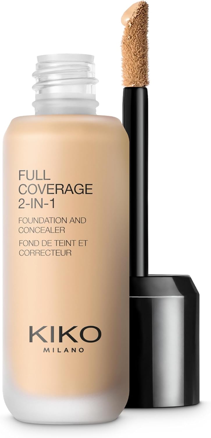 Fondöten & Kapatıcı-Full Coverage 2-in-1 Foundation & Concealer-15 Warm Beige-Mat Saten Bitişli