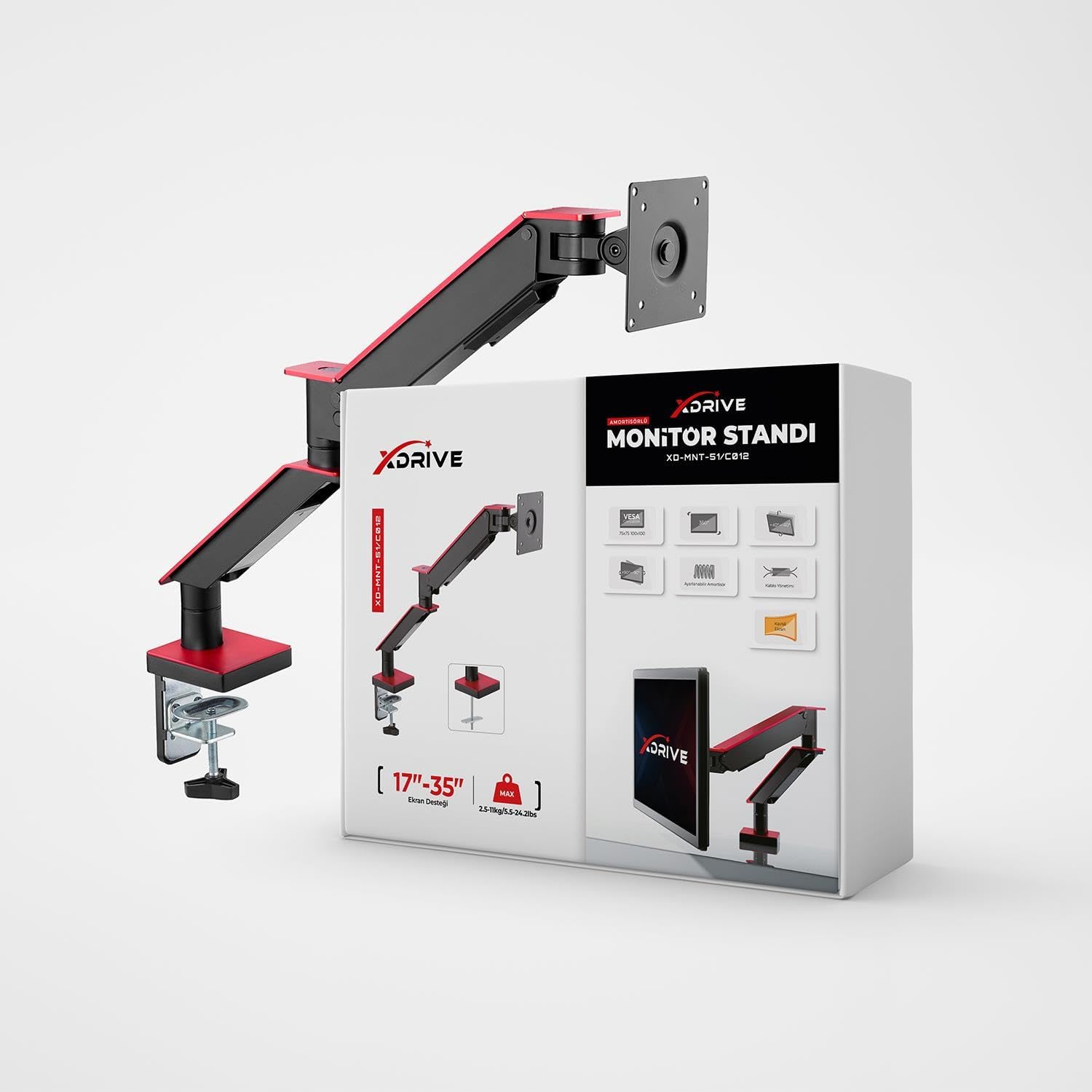 Tekli Monitör Tutucu MNT-51/C012