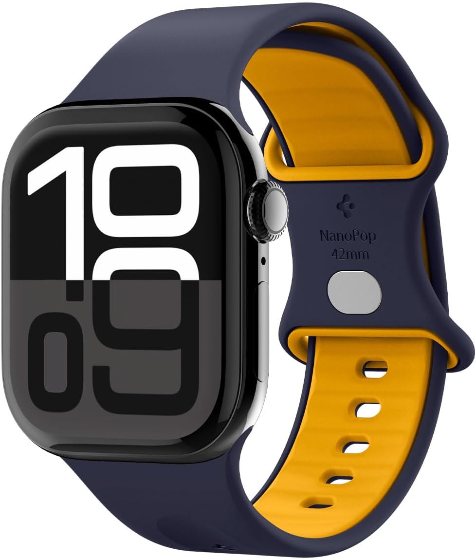 Apple Watch 42mm Seri 12/11/10 ile Uyumlu Kordon Kayış Band Nano Pop Blueberry Navy - AMP09325