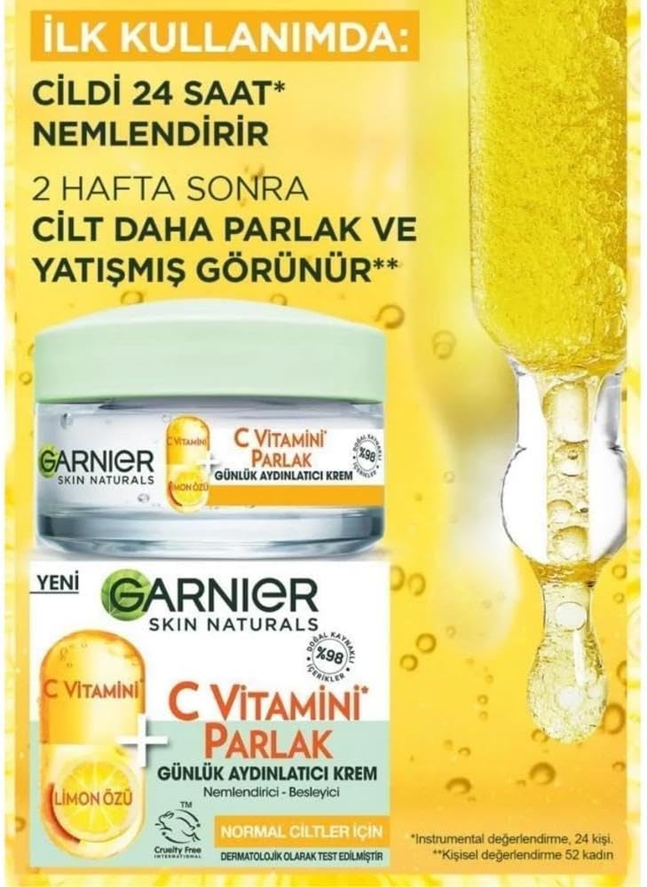 C Vitamini Parlak Günlük Aydınlatıcı Nemlendirici Krem 50ml