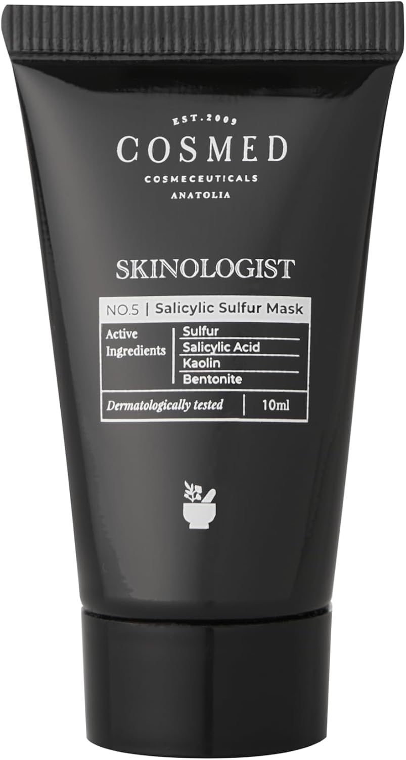Cosmed Siyah Nokta Karşıtı Salisilik Asit ve Sülfür İçerikli Kil Maskesi 10 ml
