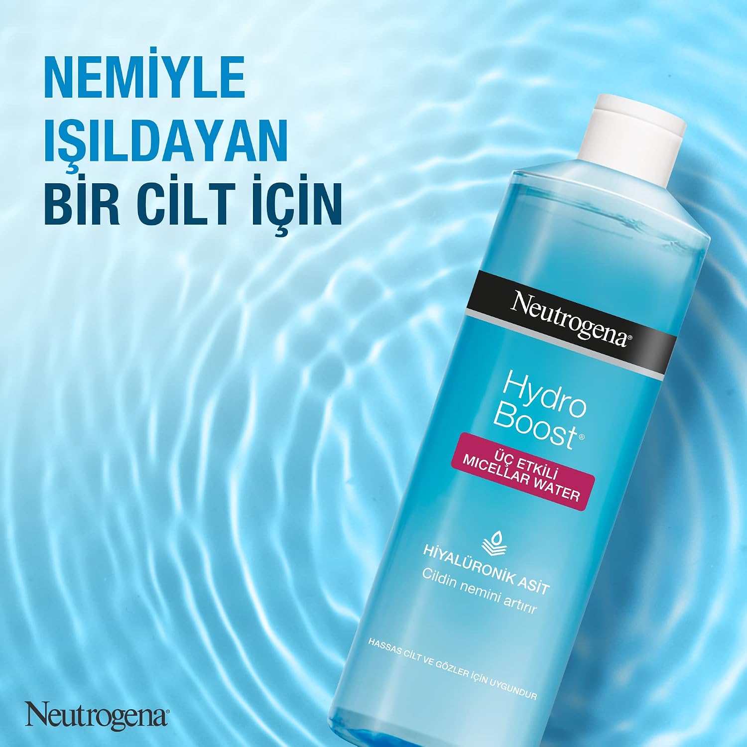 Hydro Boost Üç Etkili Hiyalüronik Asit İçeren Micellar Water 400 Ml
