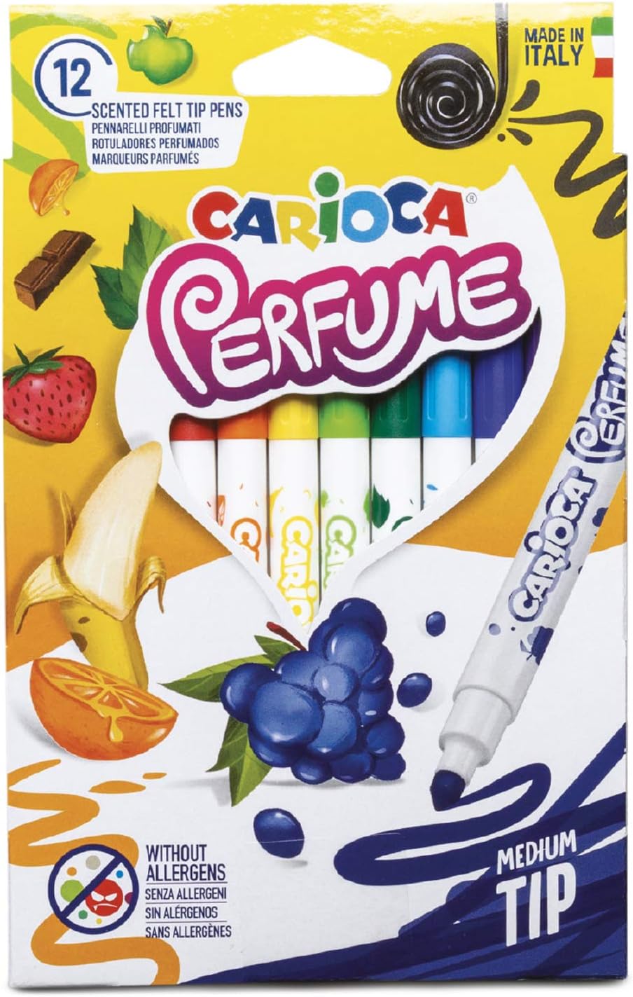 Kokulu Keçeli Boya Kalemi, 12'li