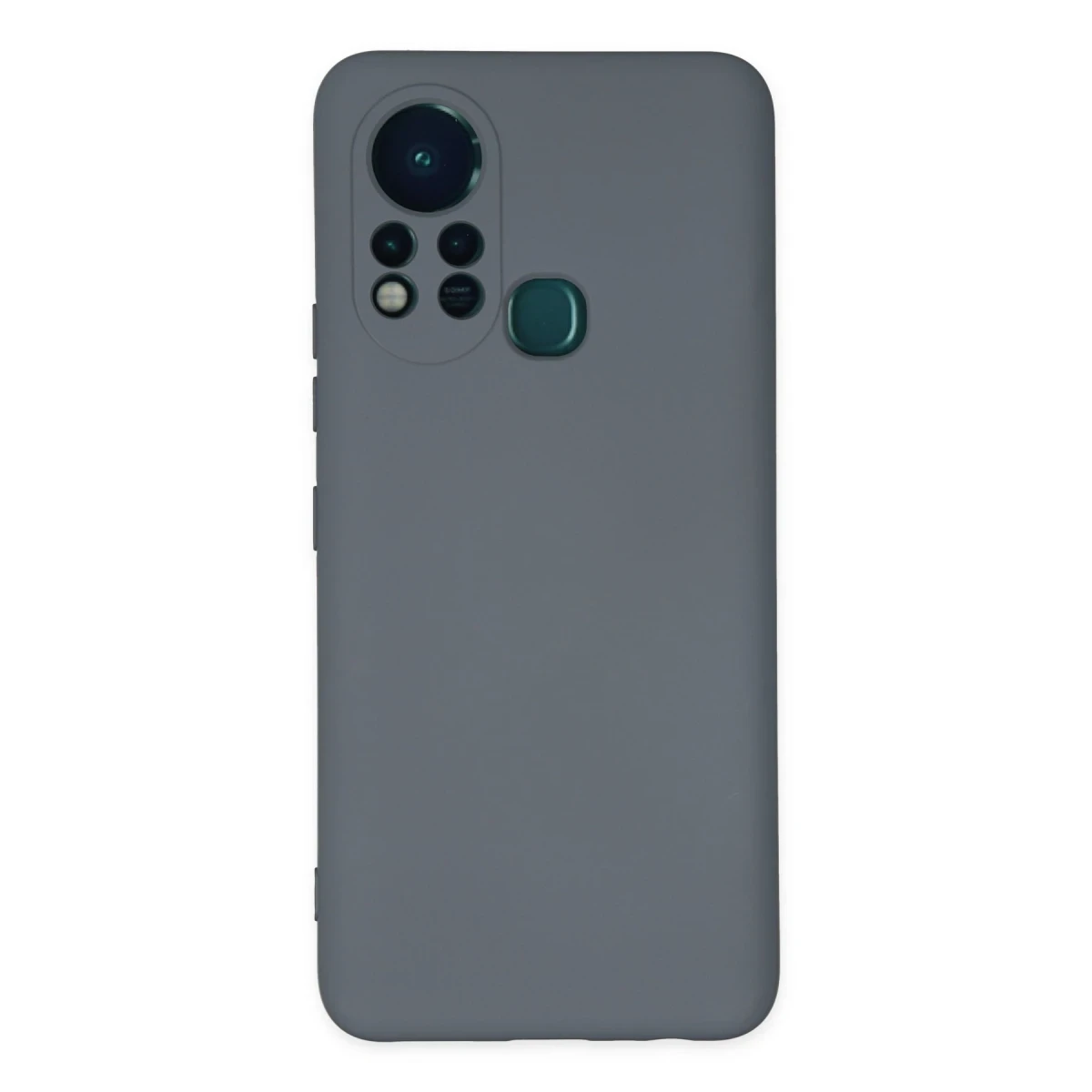 İnfinix Hot 11s Kılıf Nano içi Kadife Silikon - Gri