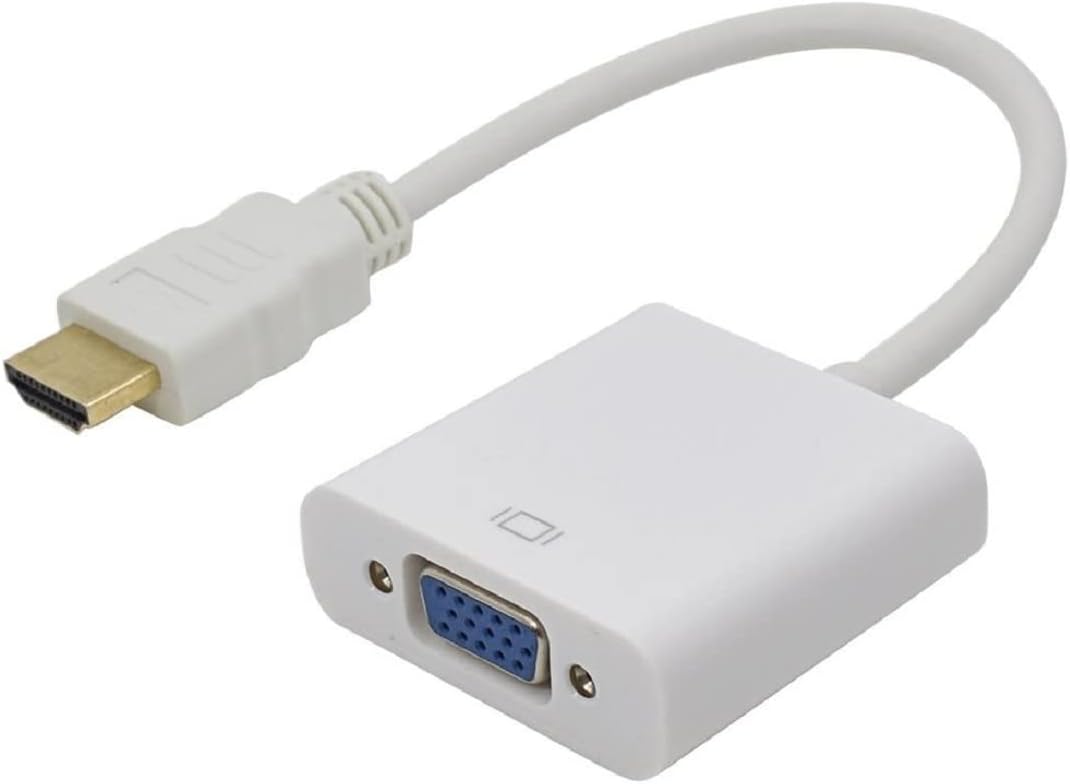 Hdmi To Vga Çevirici Dönüştürücü Adaptör Monitör Laptop Uydu Kablosu