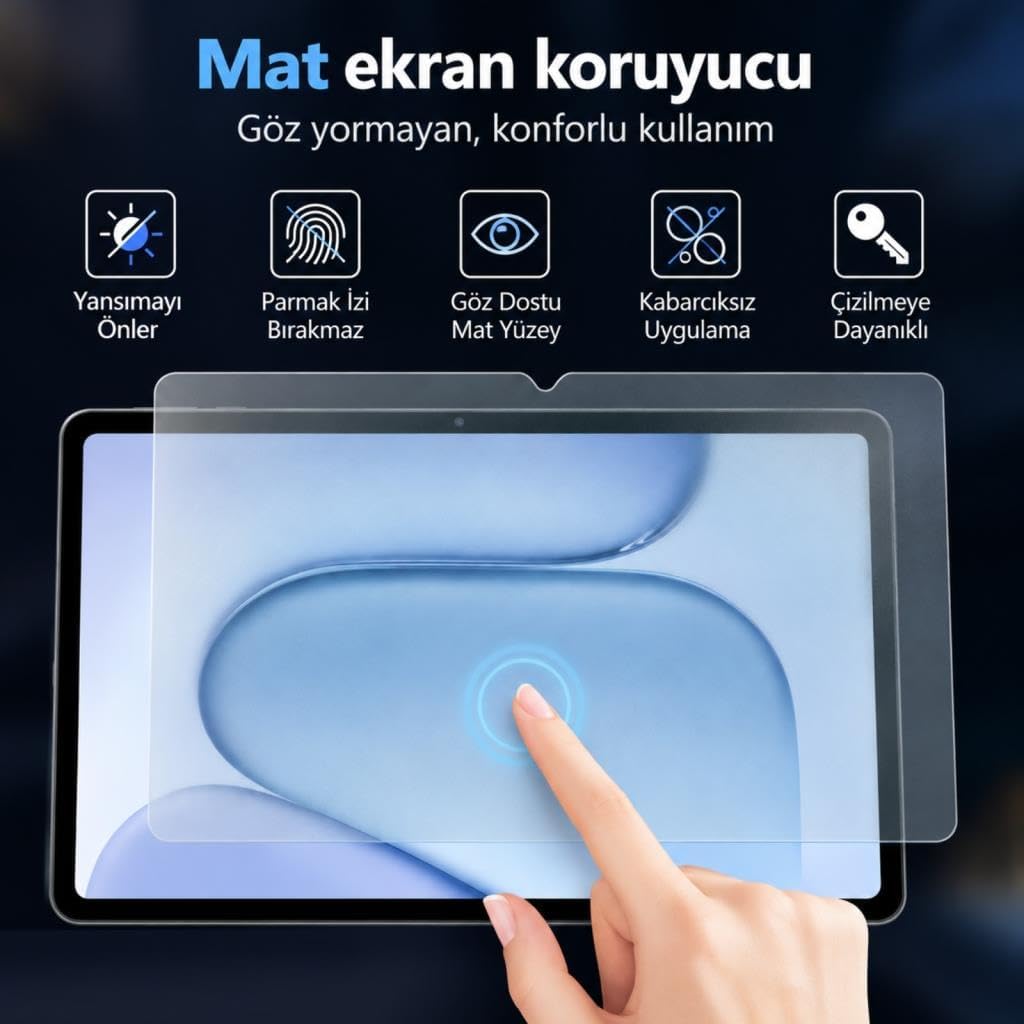 Honor Pad 20/ Pad 20 Pro İle Uyumlu Mat Ekran Koruyucu 12.1 İnç Parmak İzi Bırakmayan Yansıma Ve Parlama Önleyici Koruma, 9H Kırılmaz Esnek Nano Cam
