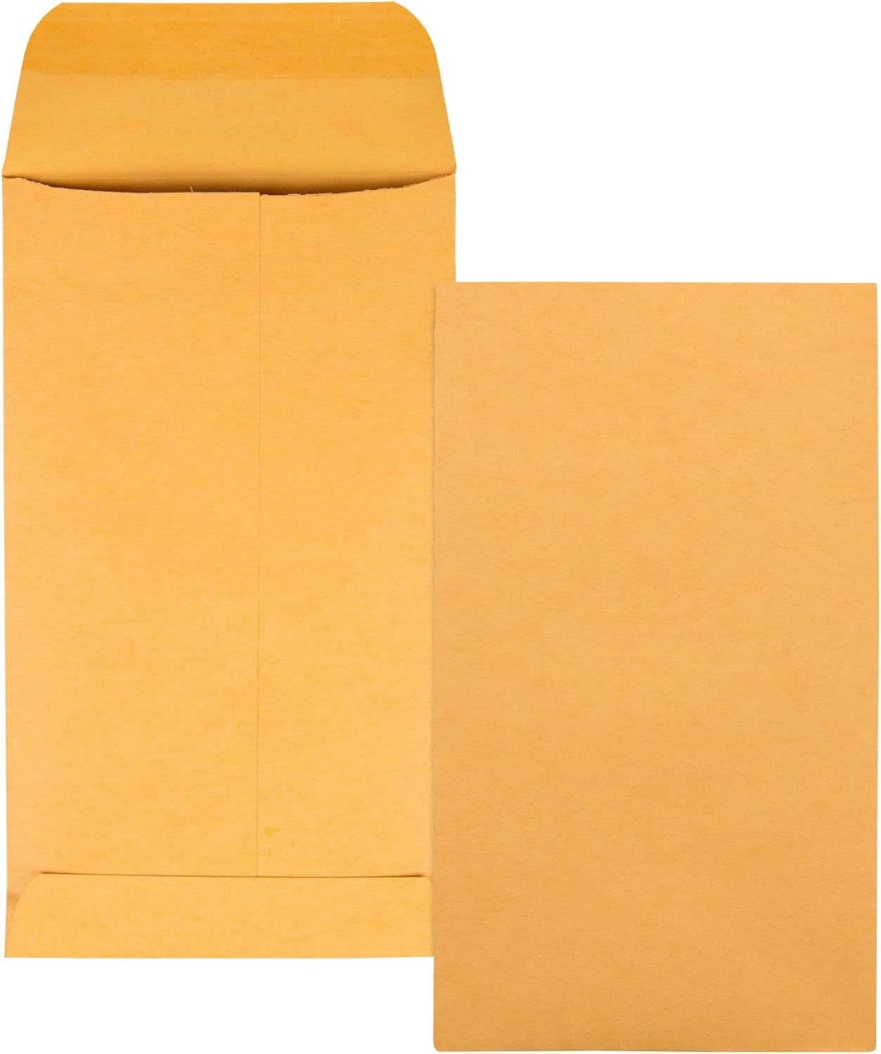 #5 1/2 Madeni Para Zarfları, 3 1/8 x 5 1/2, Yapıştırılmış, Küçük Parçalar, Bahçe için Mücevher ve Tohum Zarfları, 28 lb Kahverengi Kraft, Kutu başına 500 (QUA50562)