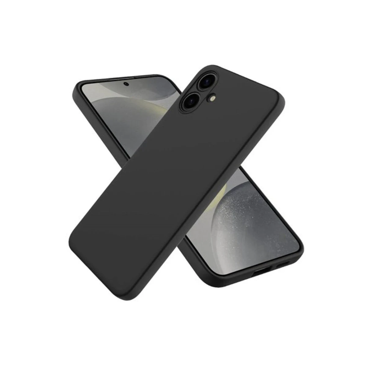 Samsung Galaxy A06 Kılıf First Silikon - Siyah