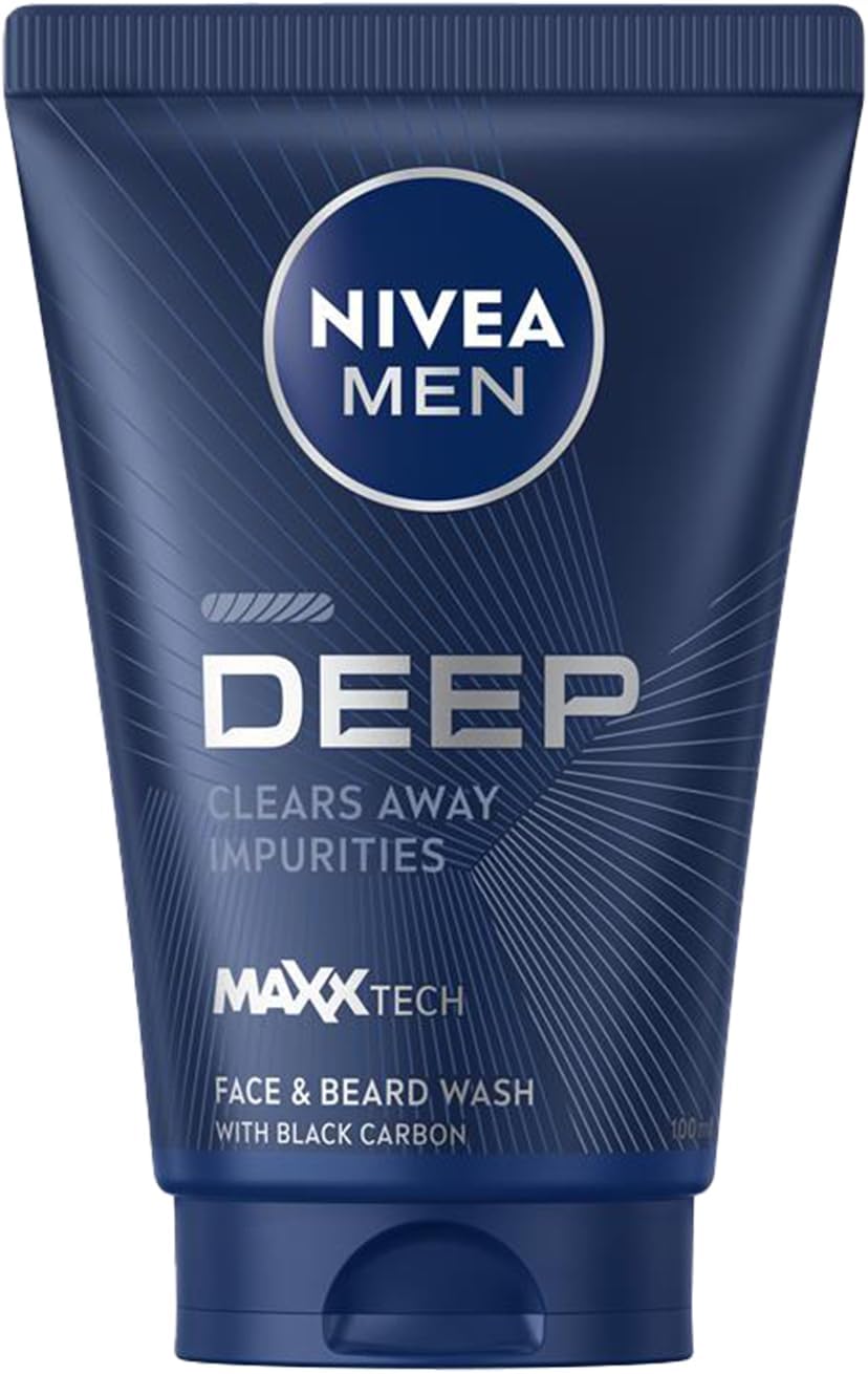 MEN Erkek Yüz ve Sakal Temizleme Jeli Deep Dimension 100 ml,Nemlendirici,Yağ Arındırıcı,Aktif Karbon,Gün Boyu Ferahlık