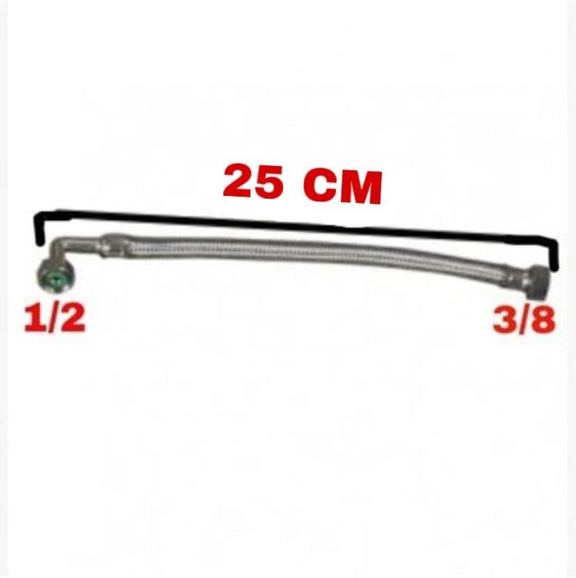 Gömme Rezervuar dirsekli şamandıra bağlantı fleksi 3/8-1/2 20 cm…
