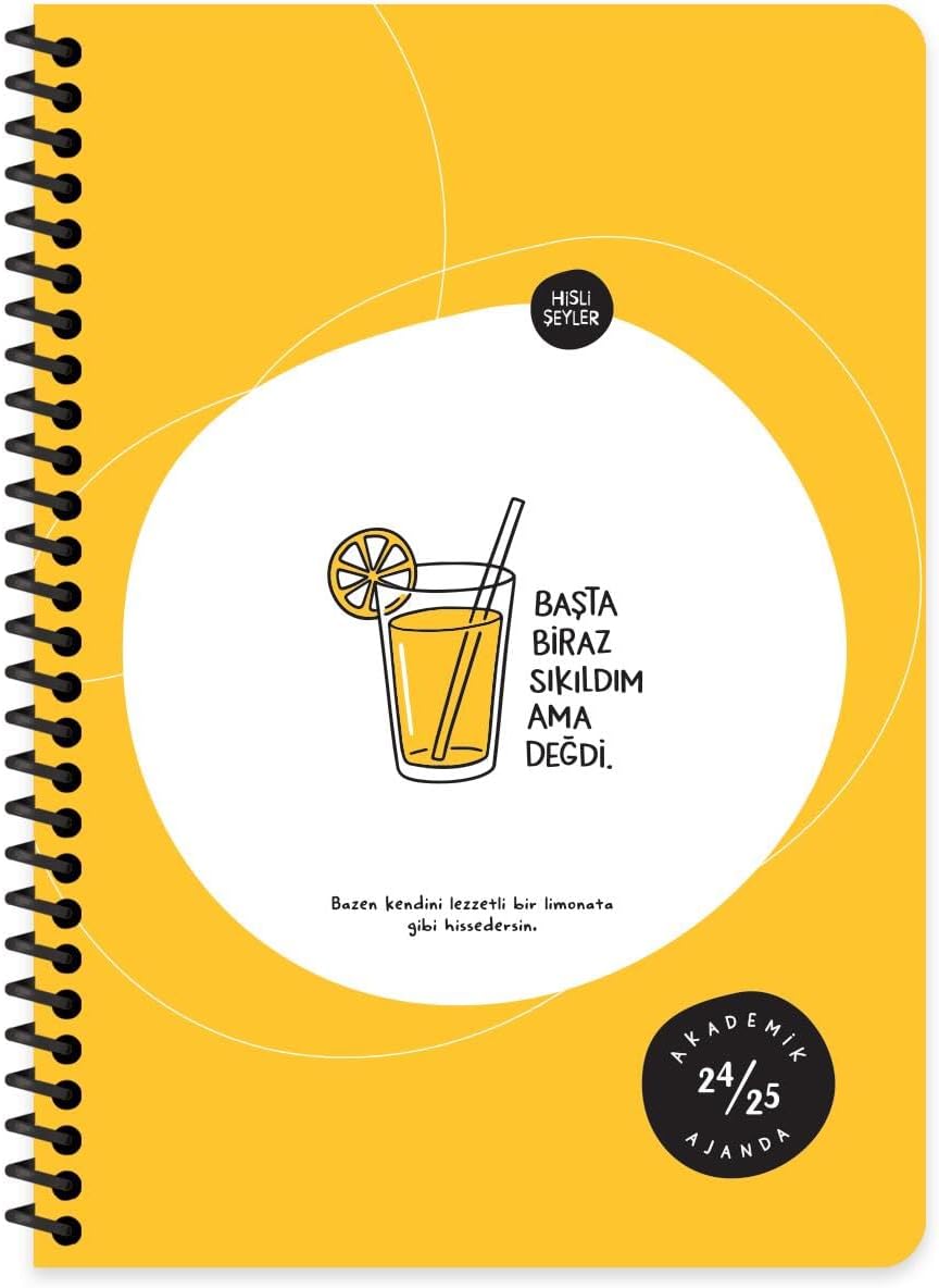 A5 Spiralli Akademik Ajanda - Başta Sıkıldım
