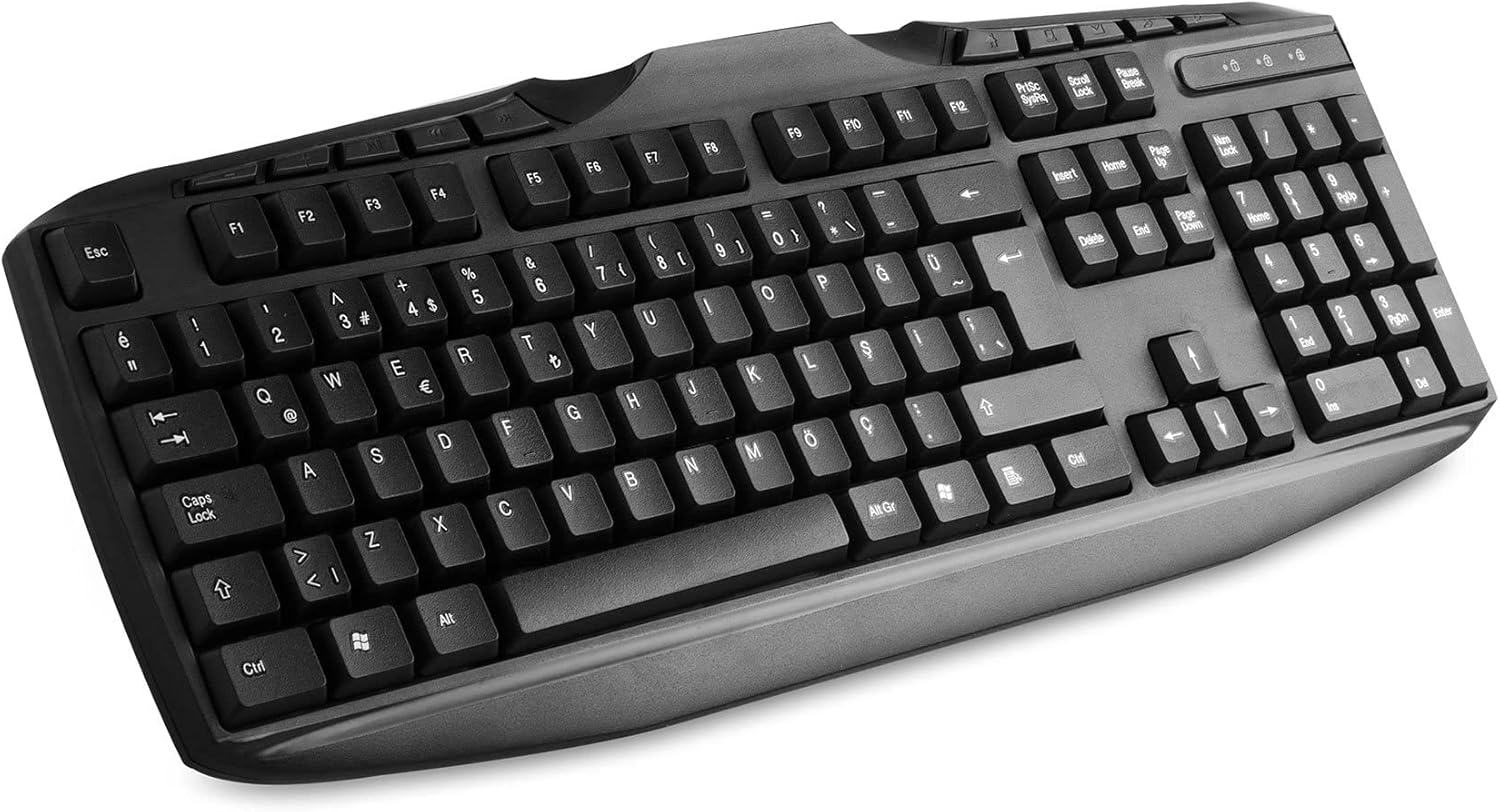 Kb-250U, Multimedia Q Klavye, Türkçe, Siyah