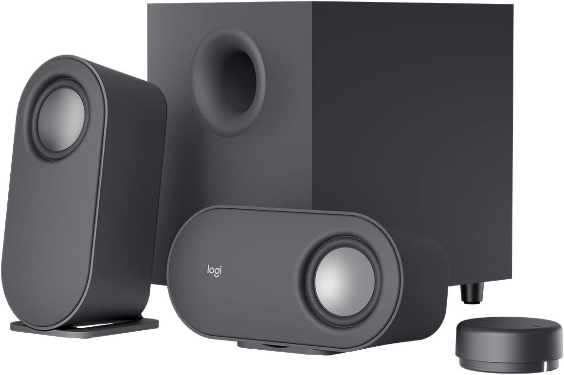 Z407 2.1 Bluetooth Hoparlör Sistemi, Subwoofer, Kompakt Tasarım, Kontrol Kadranı, 20 m Kablosuz Kullanım Mesafesi, 80 W, Siyah