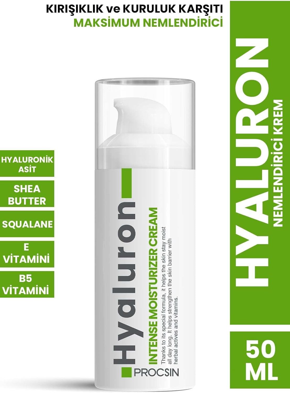 Hyaluron Nemlendirici Krem 50 ML
