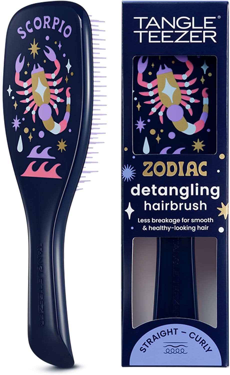 Zodiac The Ultimate Detangler Scorpio Saç Açıcı Tarak Düz ve Kıvırcık Saçlar Akrep Burcu