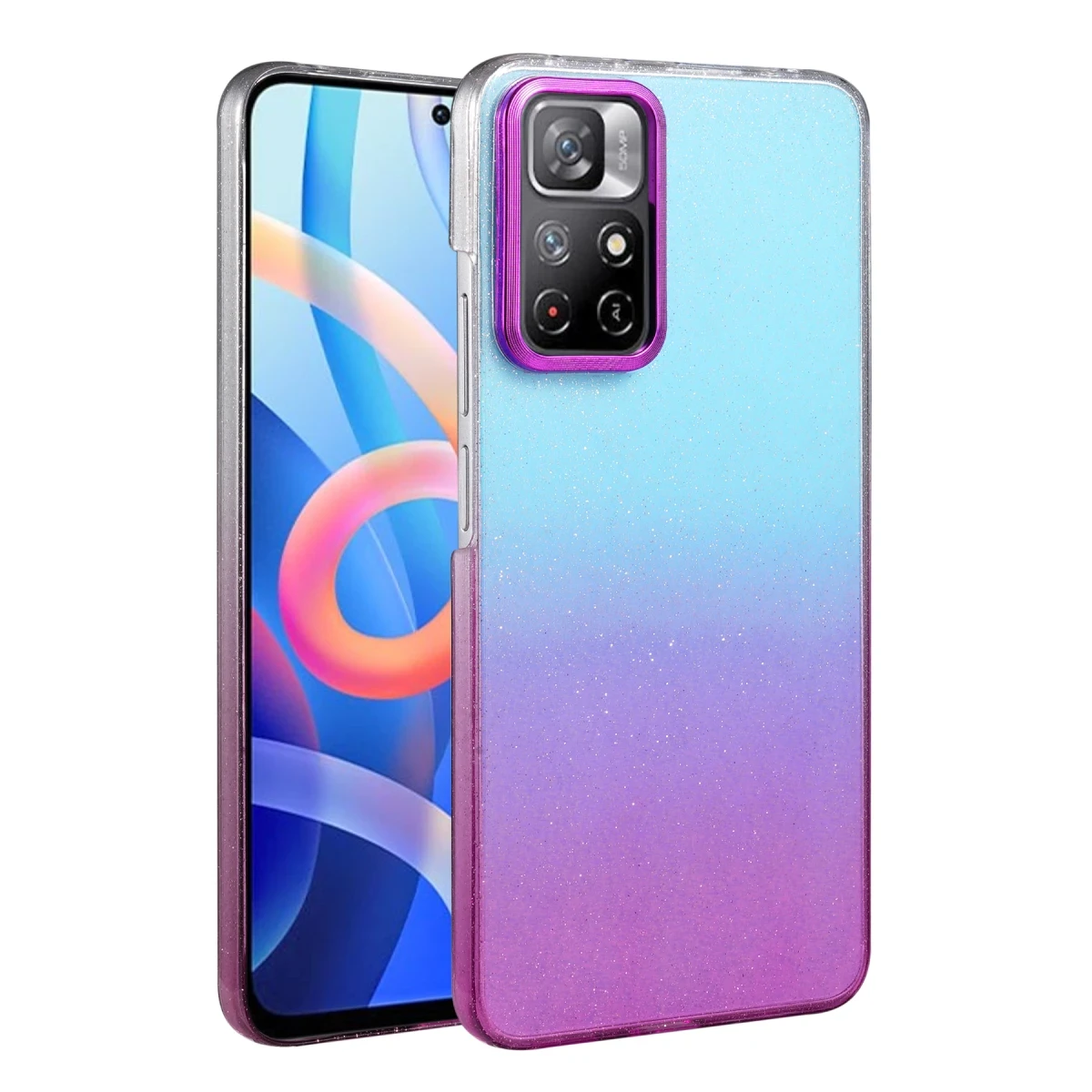Xiaomi Redmi Note 11 Pro Glossy Kapak - Mor