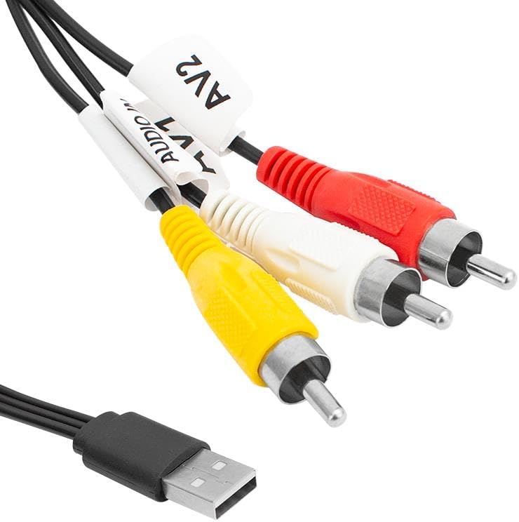 1.2 Metre USB - 3 Rca Av Görüntü Ve SES Dönüştürücü Kablo