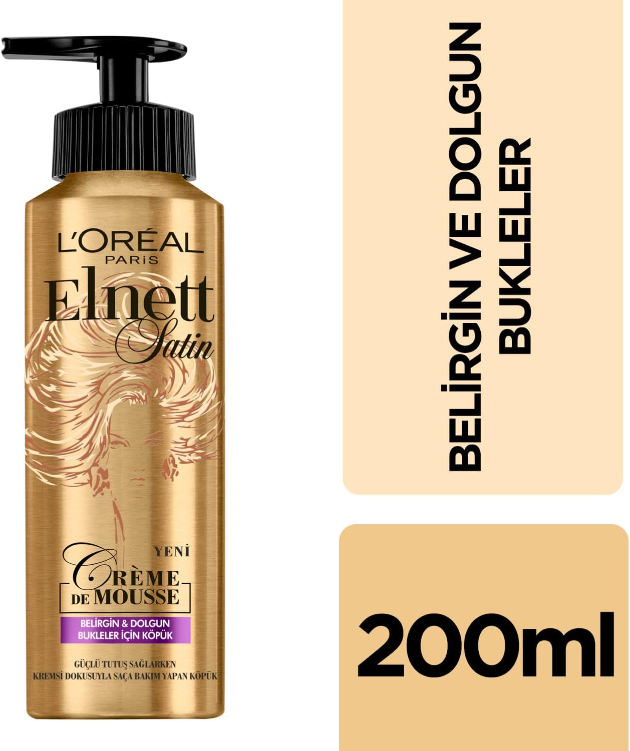 L’Oréal Paris Elnett Belirgin Ve Dolgun Bukleler İçin Köpük