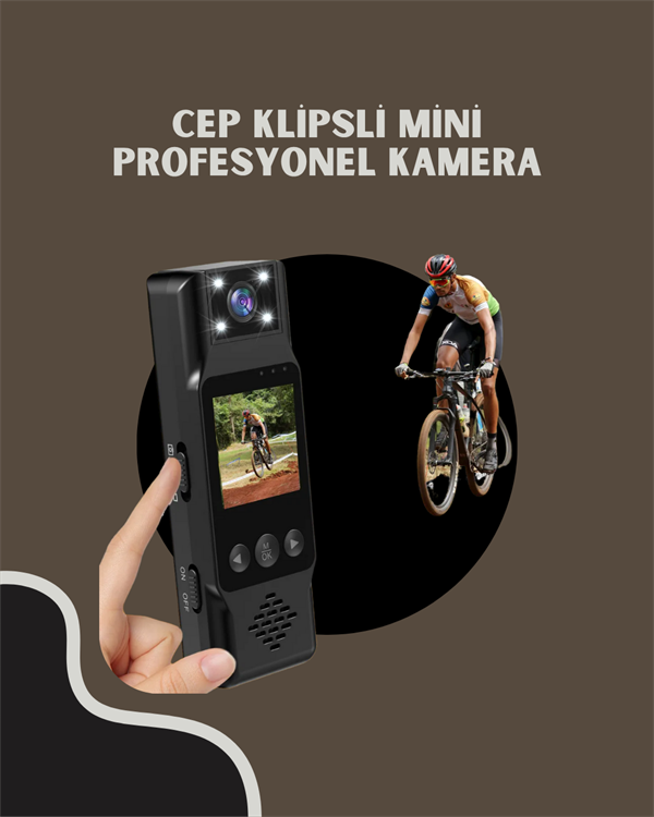 WiFi Özellikli Taşınabilir Kamera – 1.3” TFT Ekran, 3MP Fotoğraf, 128GB Kart Desteği
