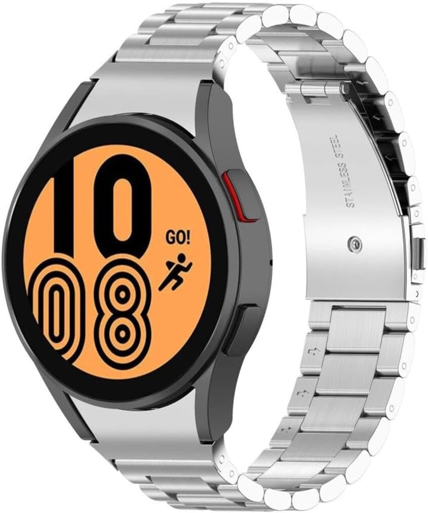 Samsung Galaxy Watch 4 5 6 7 Fe 40 40 44 Classic 42 43 46 47 Mm Kordon 1-1 ile Uyumlu Klipsli Metal Kord
